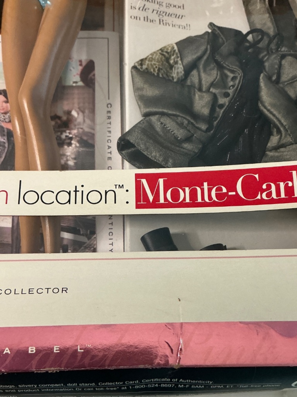 Barbie Best Model's On Location Monte Carlo Pink Label Box COA - Picture 2 of 5